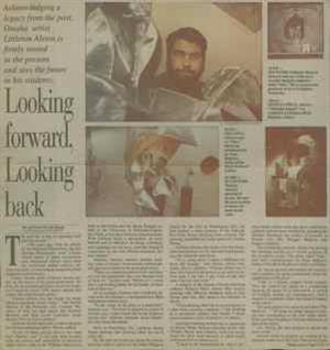 Scan of Newspaper ARticle: Looking Forward, Looking Back about LIttleton Alston